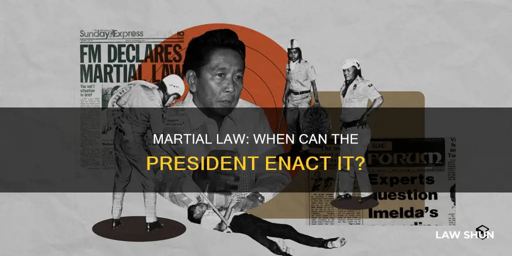 how can the president call martial law