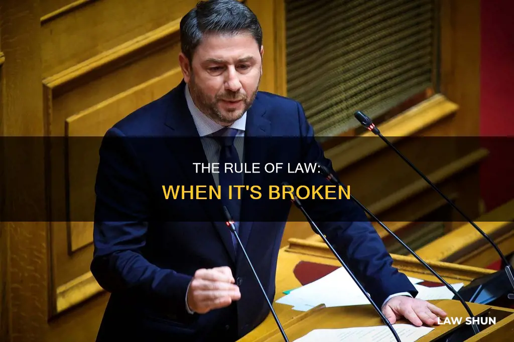 how can the rule of law be violated