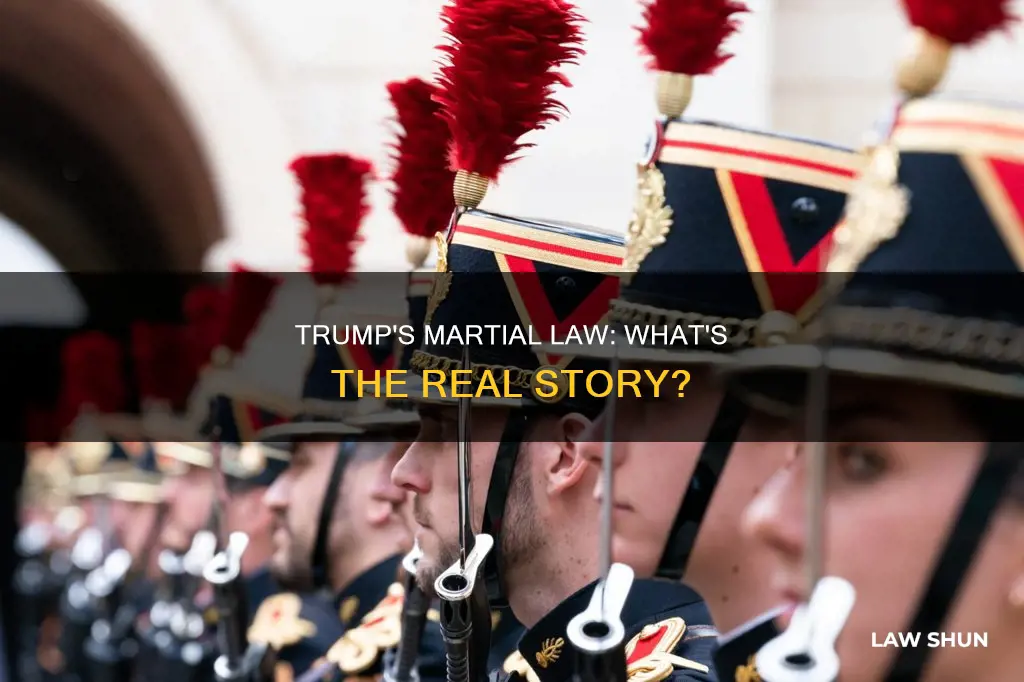 how can trump declare marshall law