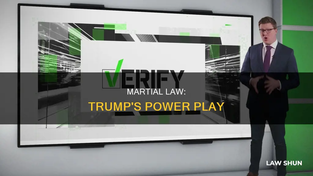 how can trump invoke martial law