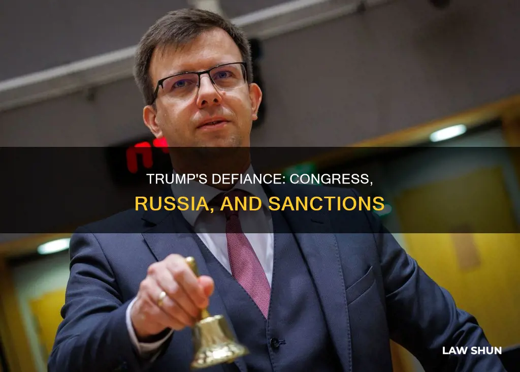 how can trump refuse congress law on russian sanctions