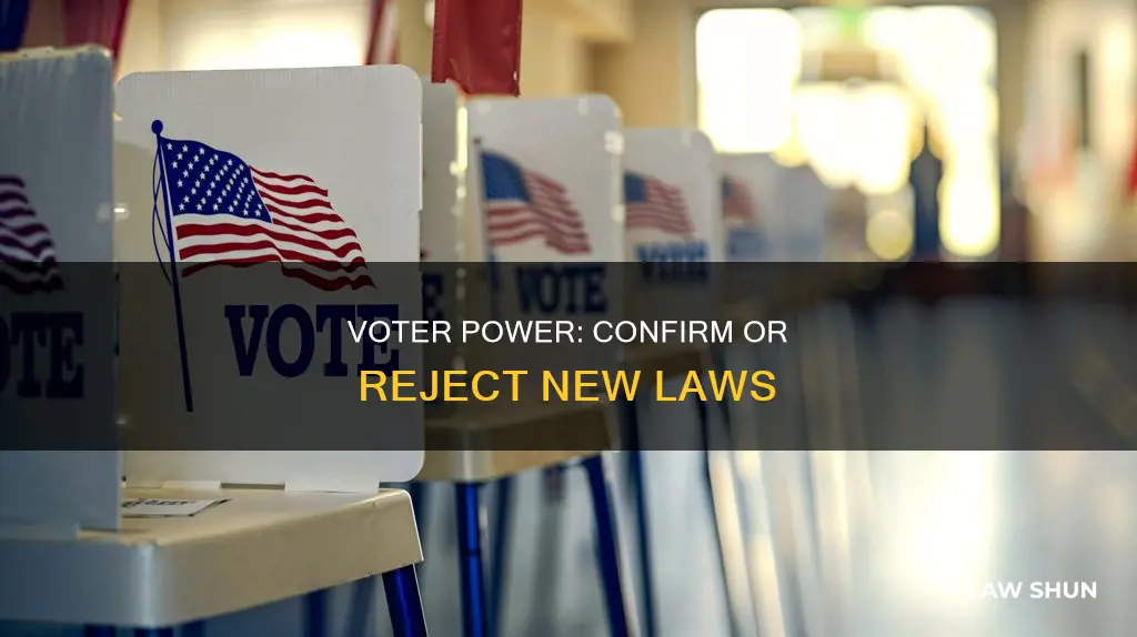 how can voters confirm or reject new laws