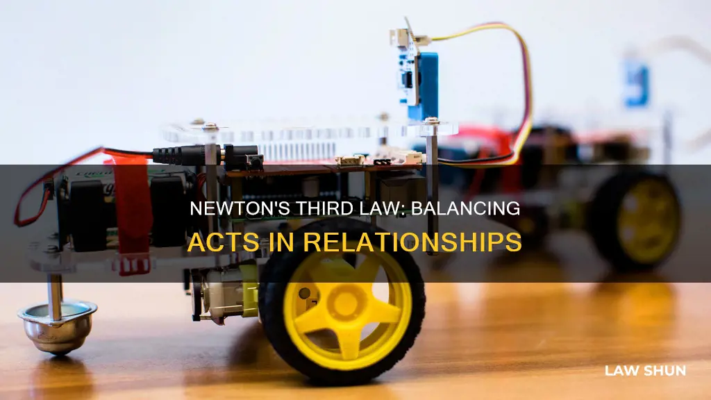 how can we apply newtons third law to relationships