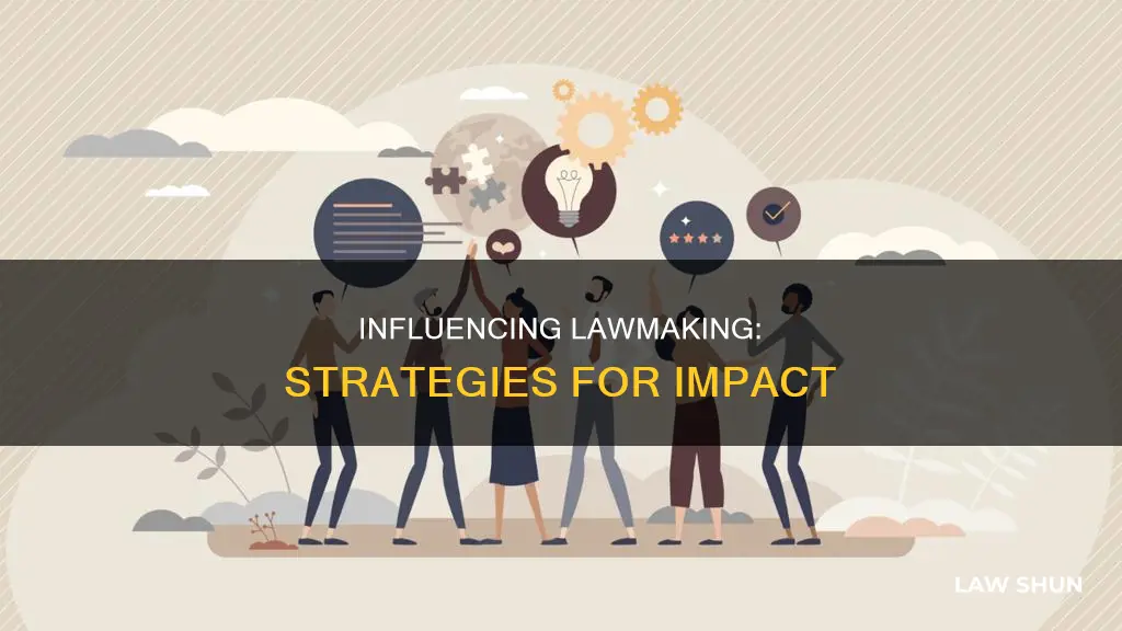 how can we onfluence in the making of laws