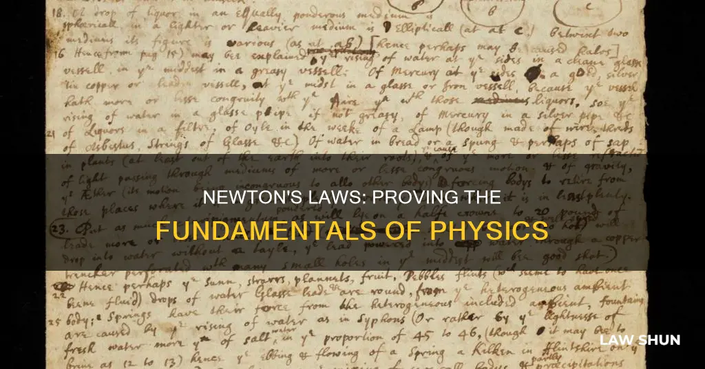 how can we prove newton