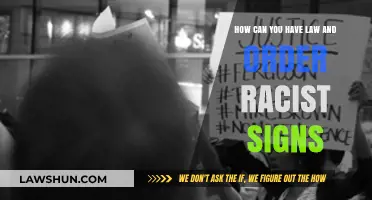 Law and Order: Racist Signs, What's the Story?