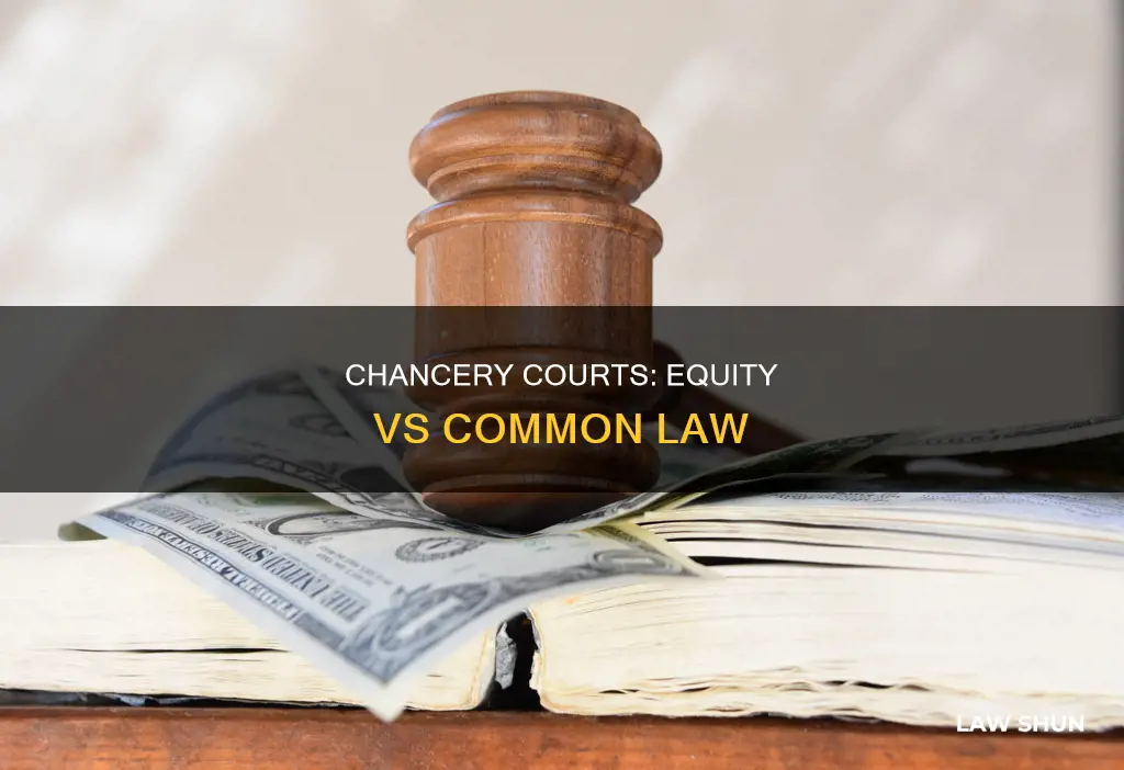 how chancery courts were different from law courts