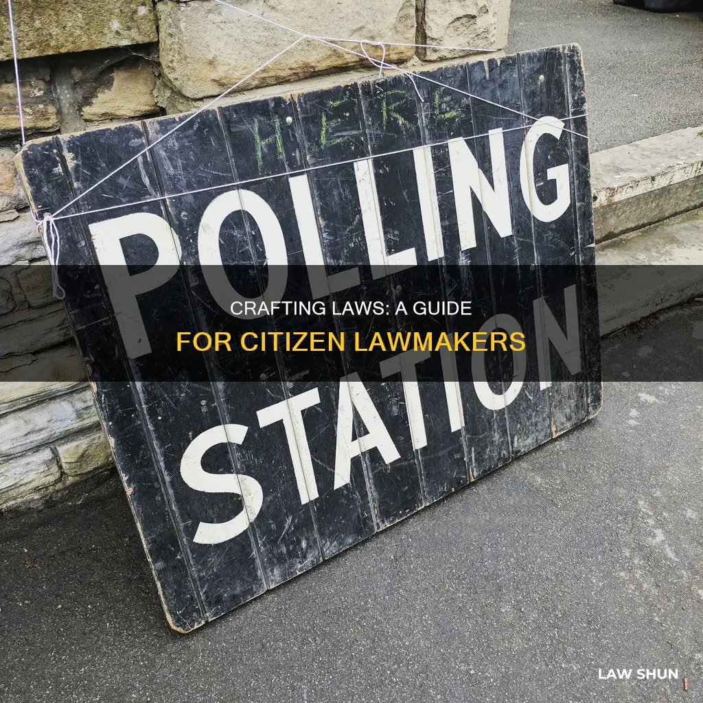 how citizens can write laws