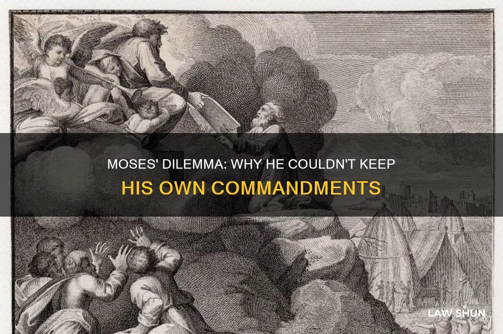 how come moses could not fulfill his own laws