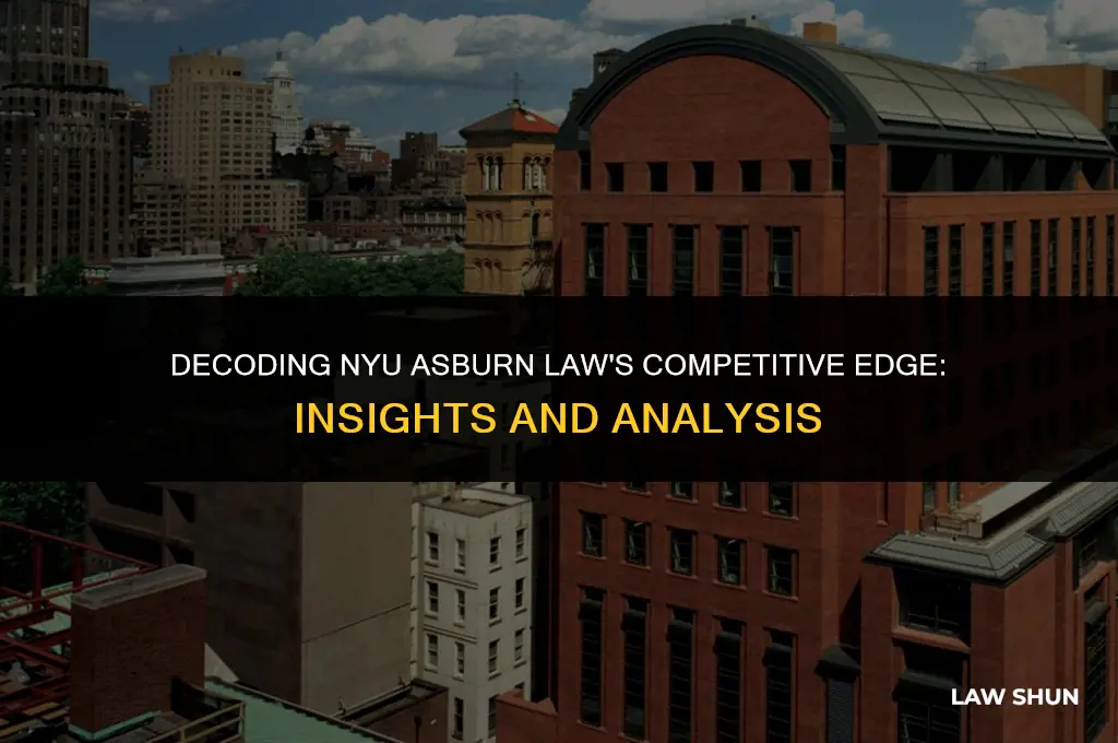 how competive is nyu asburn law