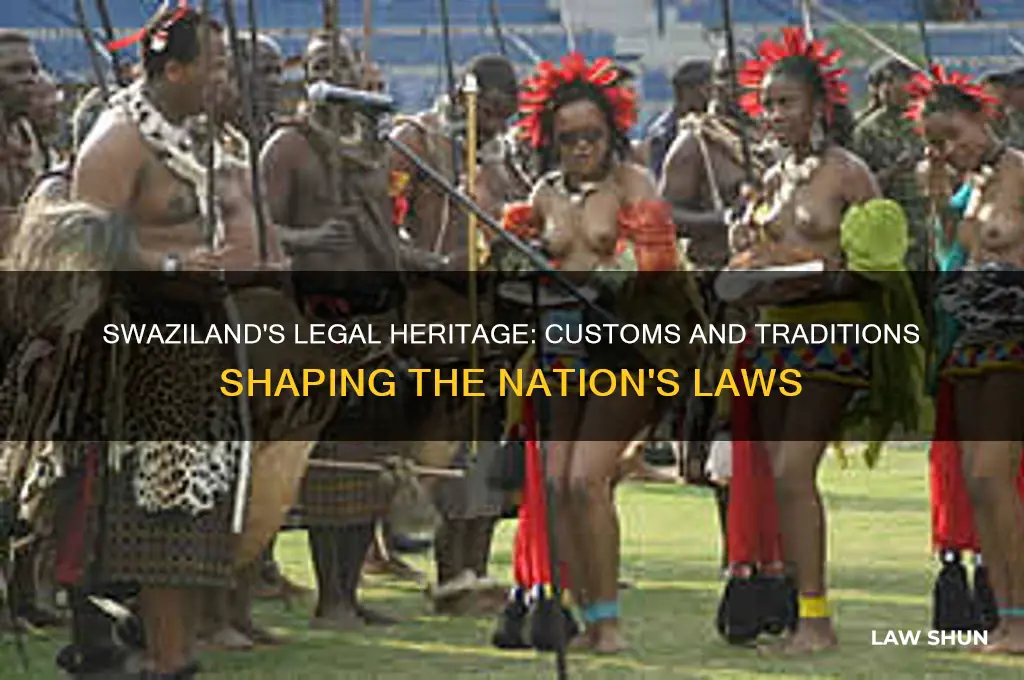 how customs and traditions have informed the law in swaziland