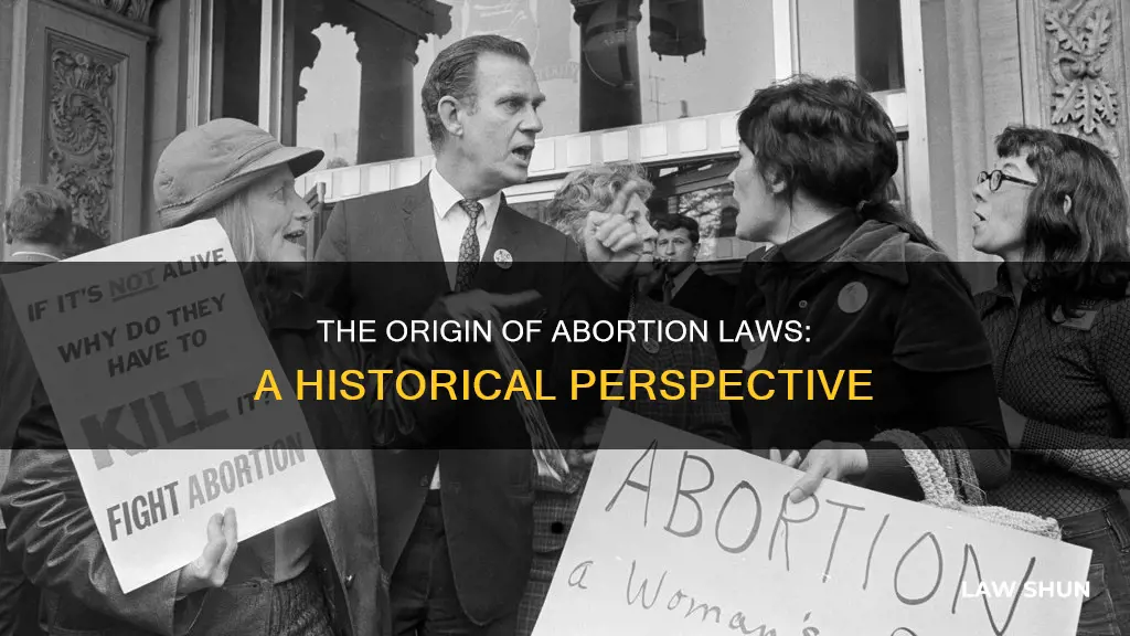 how did abortion laws start