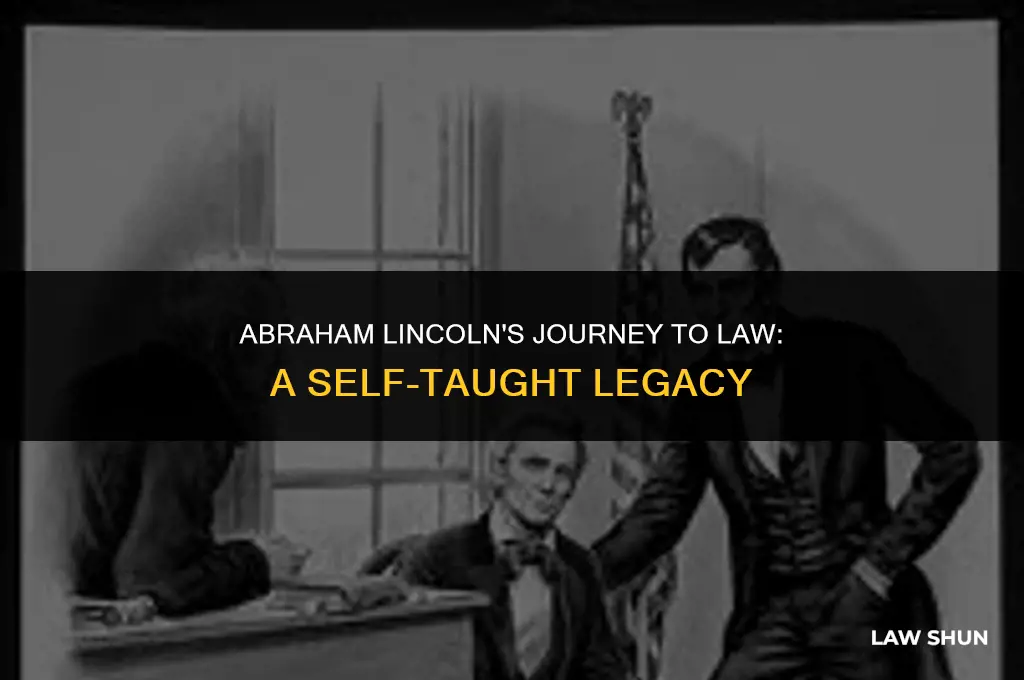 how did abraham lincoln learn law