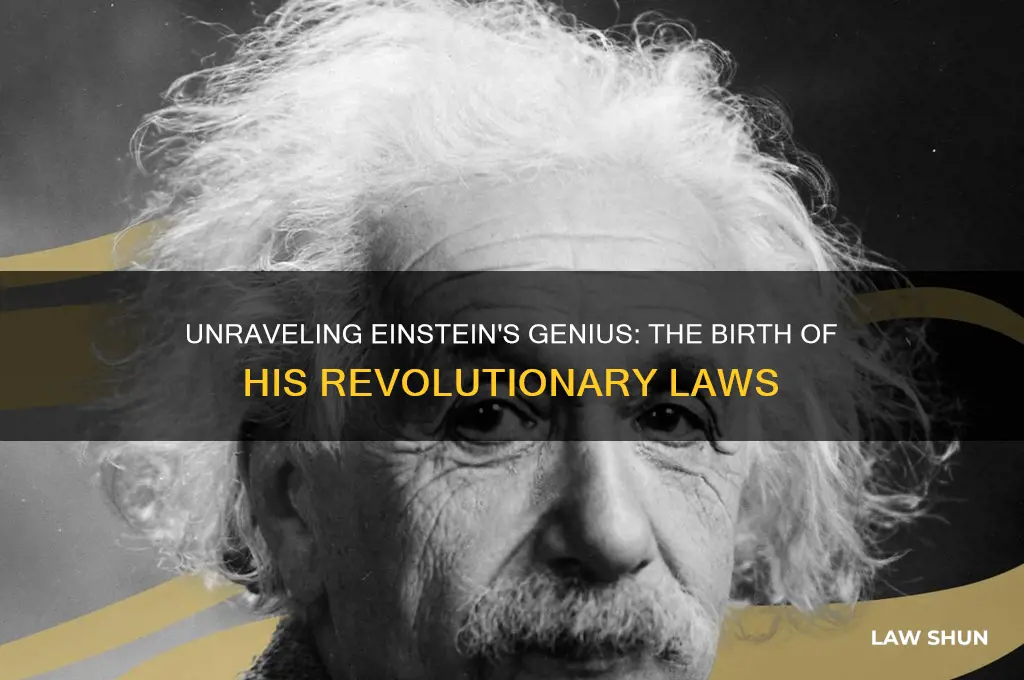how did albert enstien come up with laws