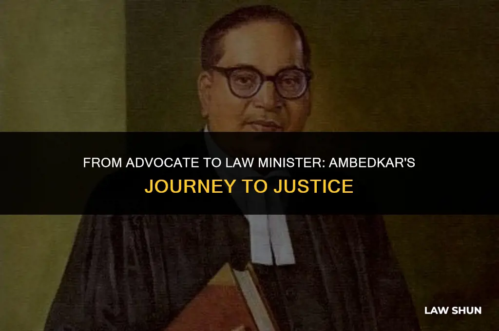 how did ambedkar became law minister