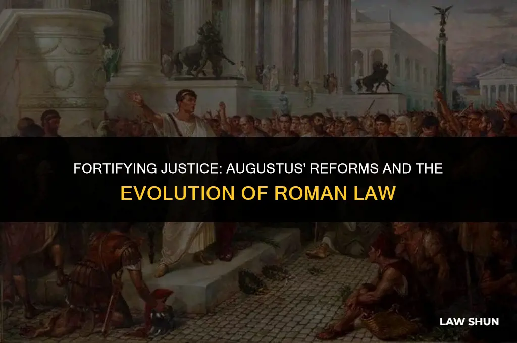 how did augustus strengthen the law