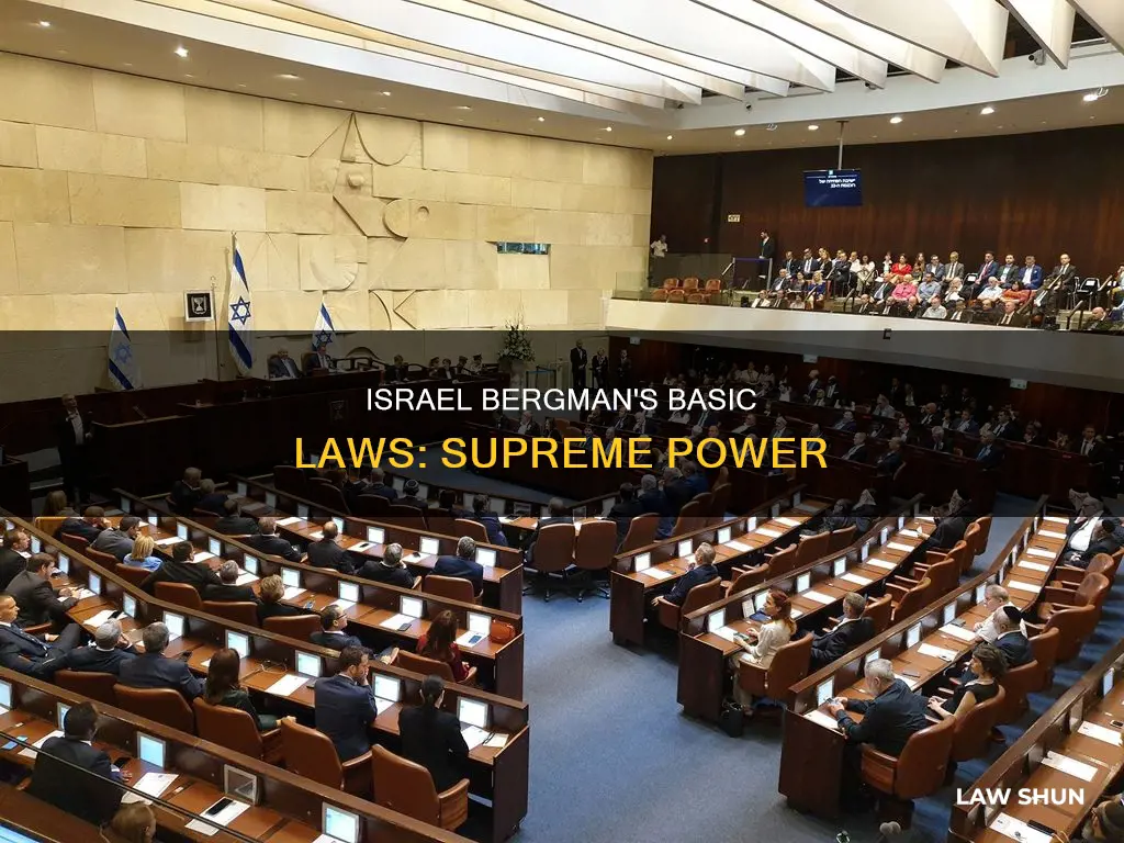 how did basic laws become supreme in israel bergman