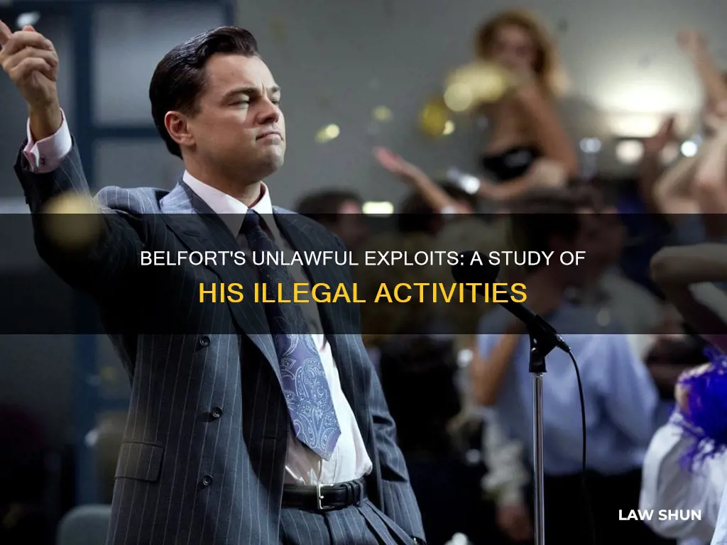 how did belfort break the law