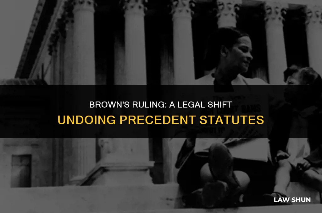 how did brown contradict previous laws