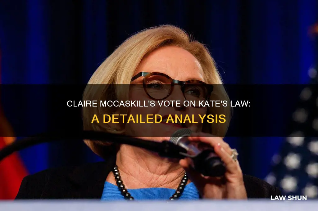 how did claire mccaskill vote on kate