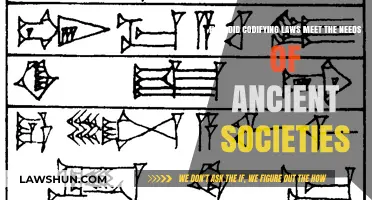 Codifying Laws: Meeting Ancient Societies' Needs for Order and Stability