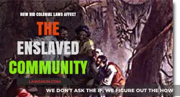 Colonial Laws' Impact: Shaping the Lives of the Enslaved