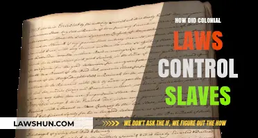 The Legal Chains: How Colonial Laws Controlled Slaves