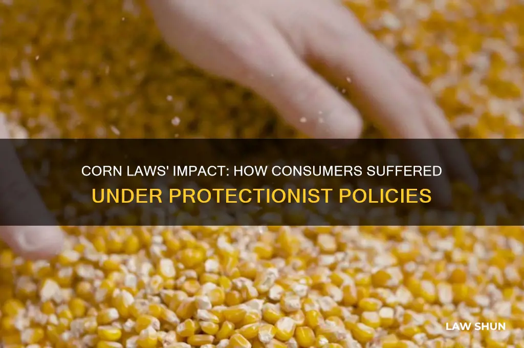 how did corn laws negatively affect consumers