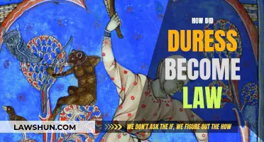 Duress Law: Historical Evolution and Modern Applications