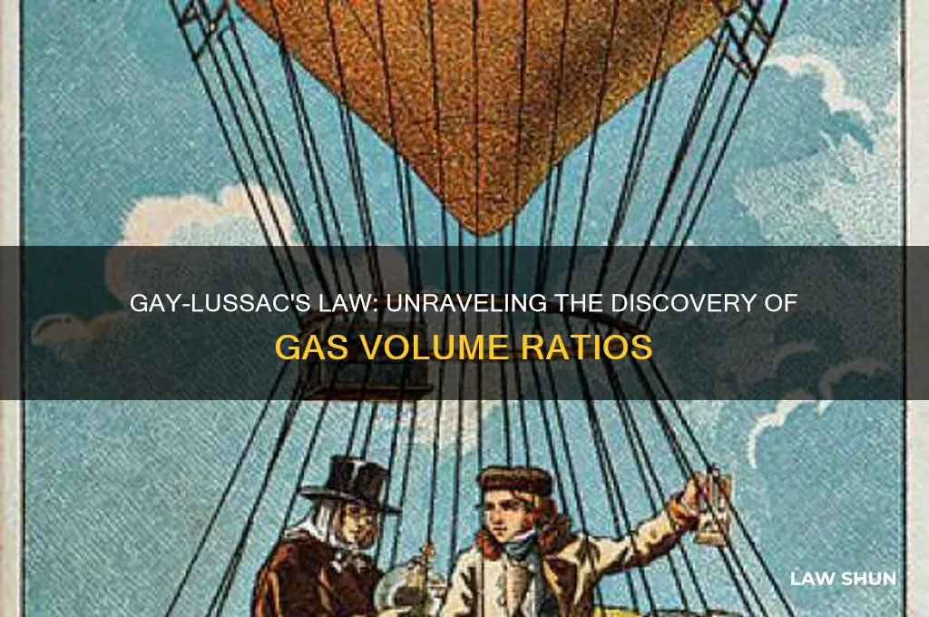 how did gay-lussac come up with his law