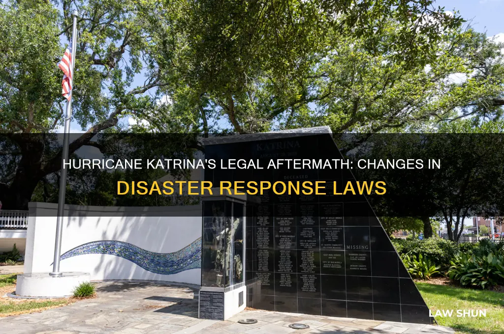 how did hurricane katrina affect laws