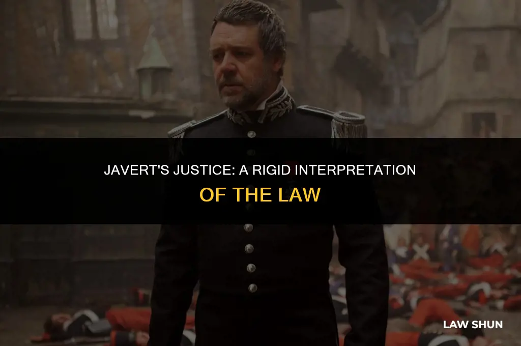 how did inspector javert view law