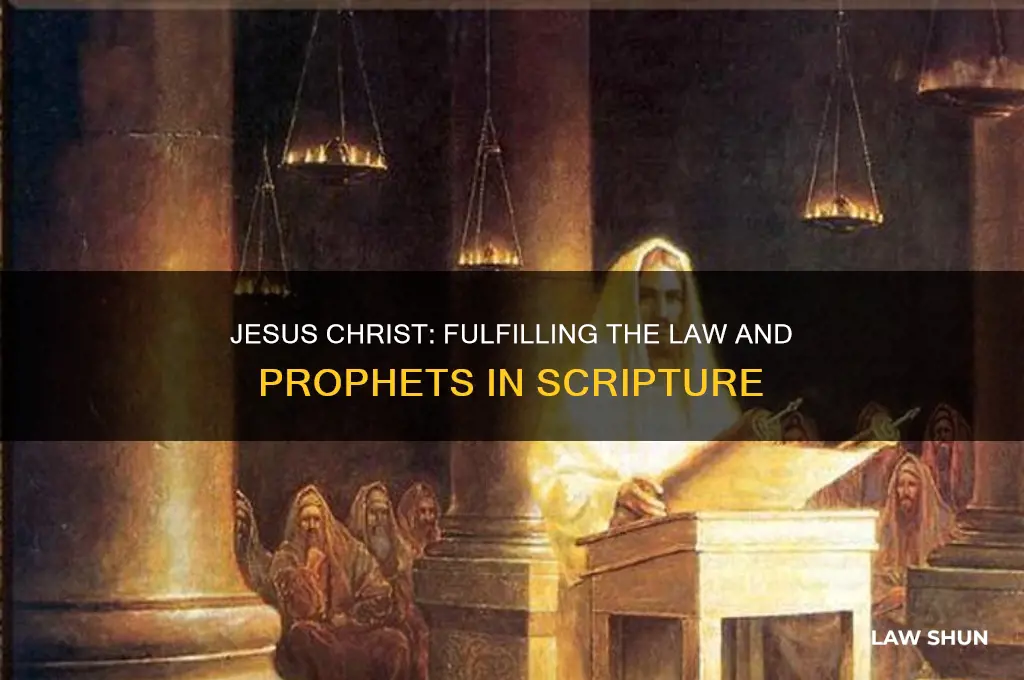 how did jesus christ fulfill the law and the prophets