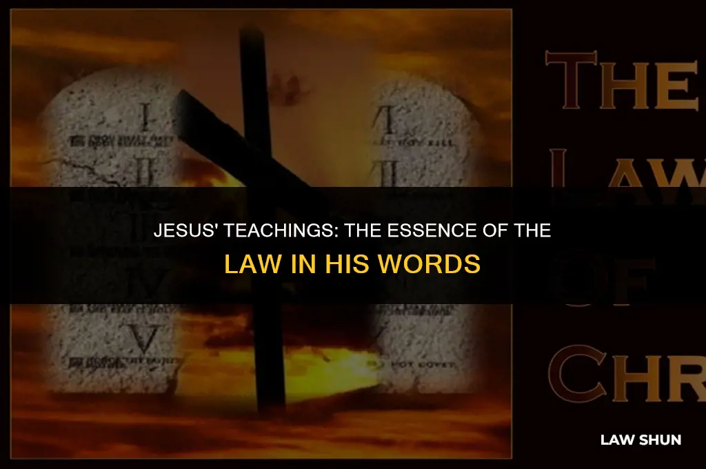 how did jesus summarize the law