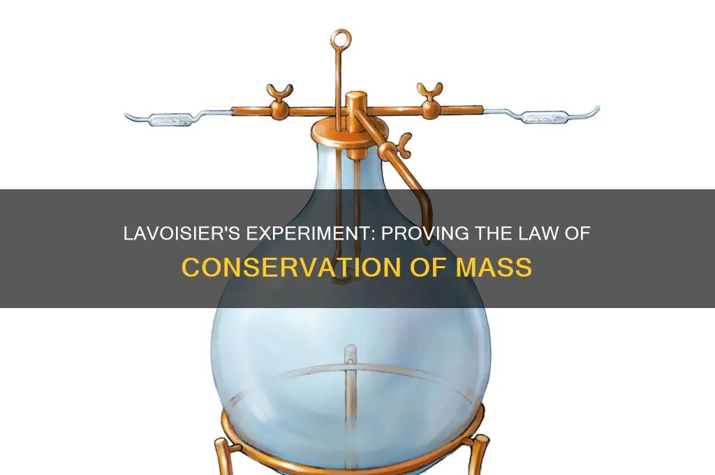 how did lavoisier demonstrate the law of conservation of mass