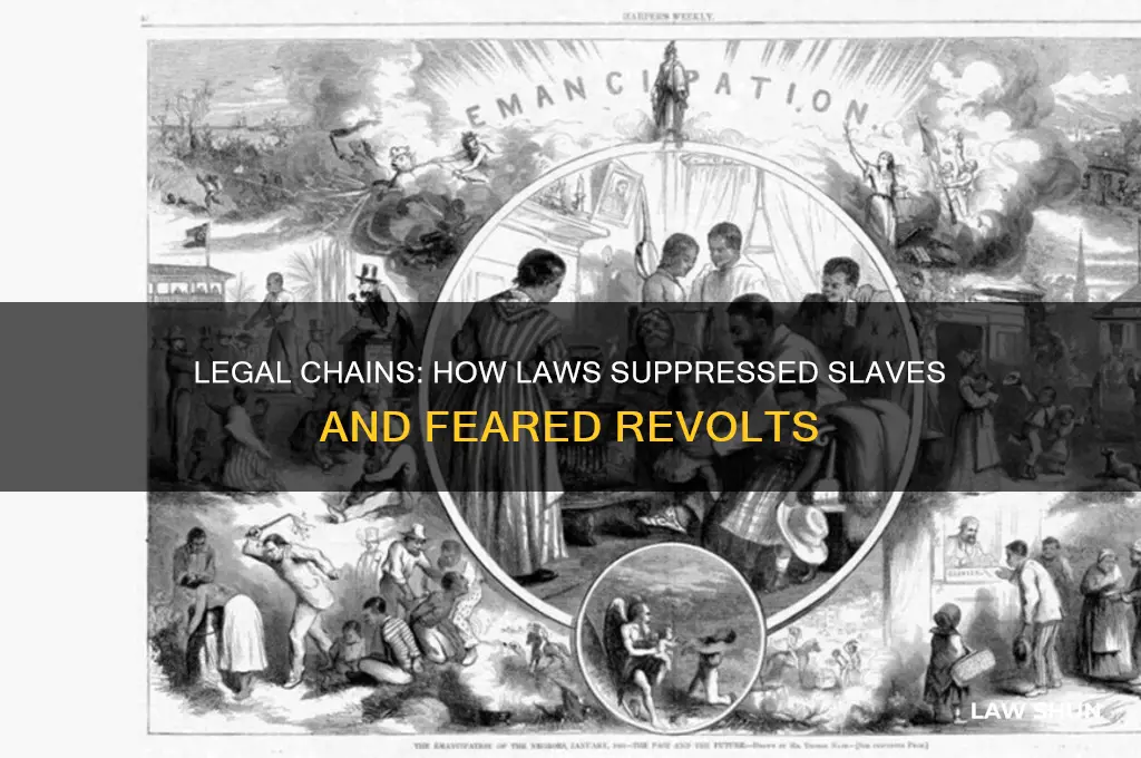how did laws attempt to control slaves and prevent revolts