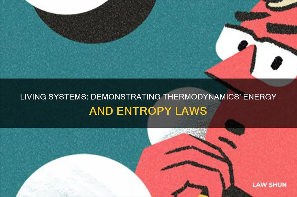 how did living systems illustrate the two law of thermodynamics
