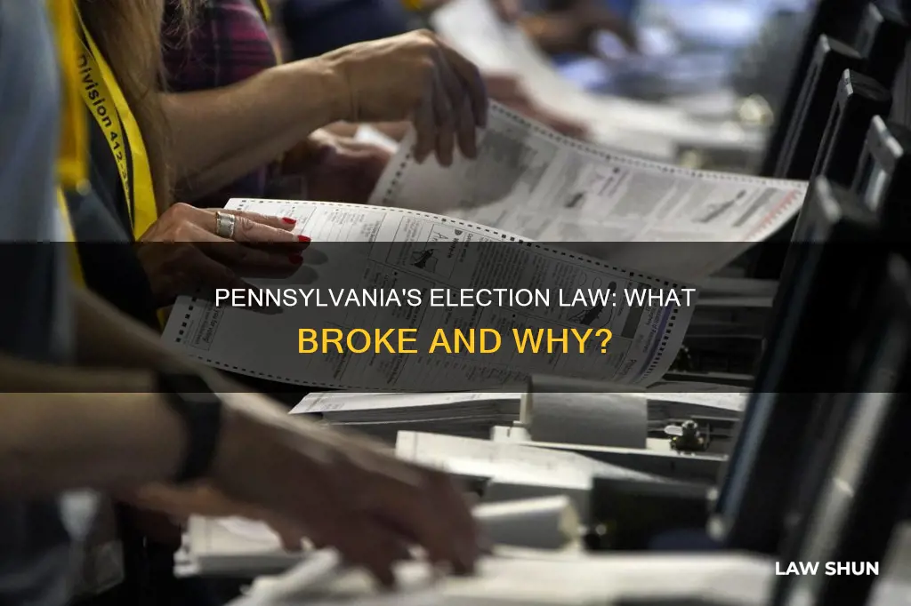 how did pennsylvania break election law