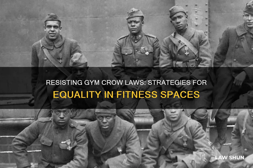 how did people fight gym crow laws