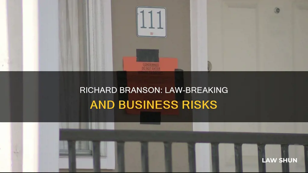 how did richard branson break the law