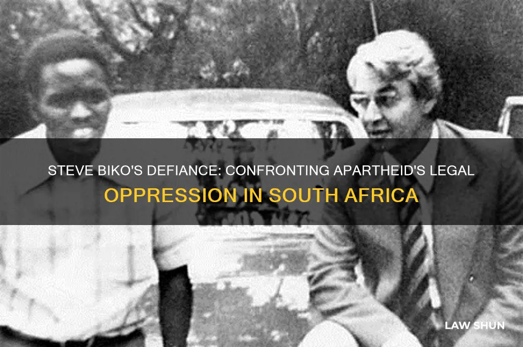 how did steve biko come into conflct with the law