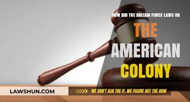 Britain's Legal Dominance: Imposing Laws on the American Colonies