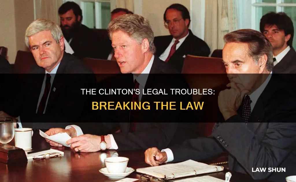 how did the clintons break the law