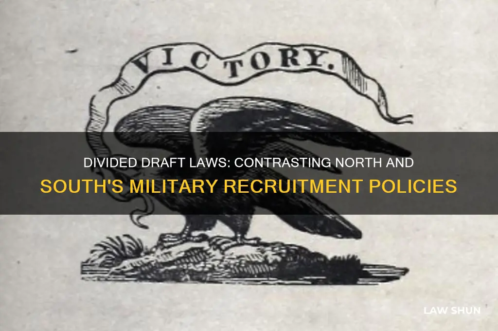 how did the draft laws in north and south differ