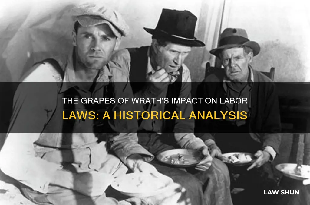 how did the grapes of wrath influence labor laws