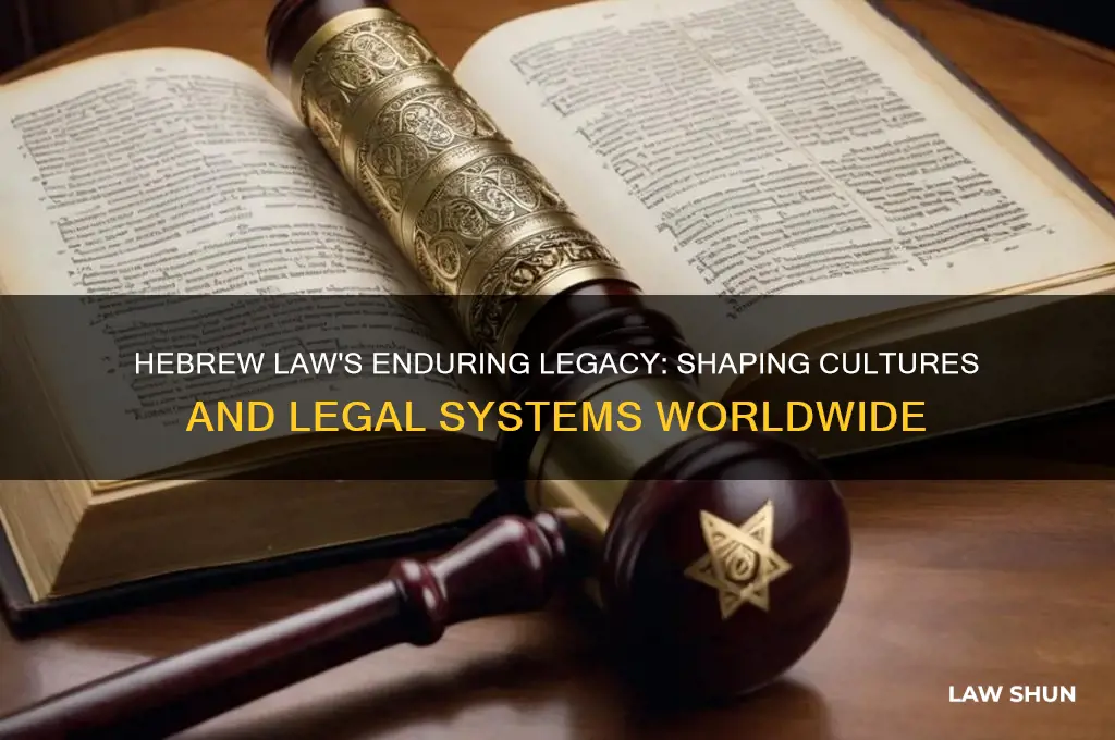how did the hebrew law influenced other people
