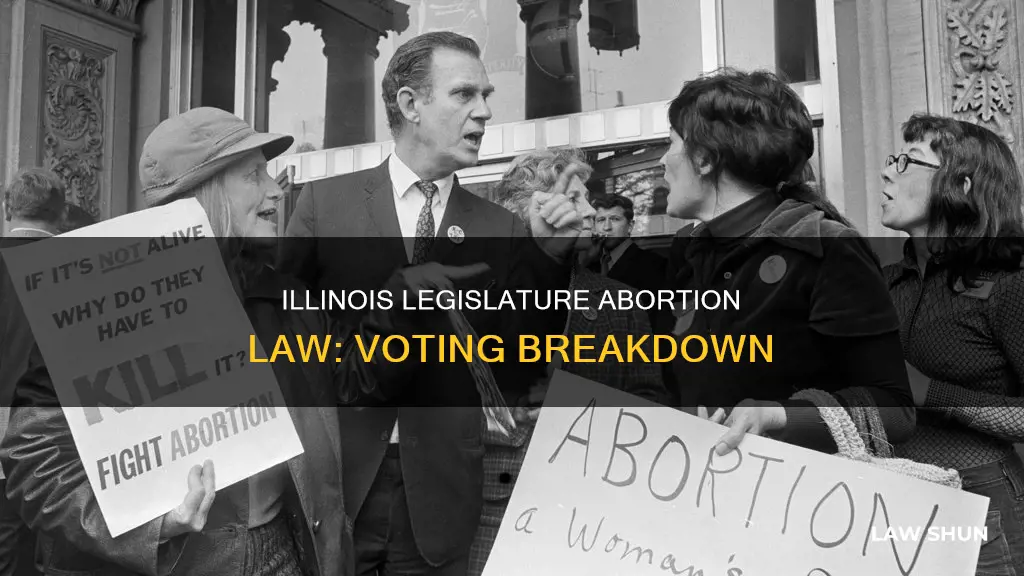 how did the illinois legislature vote on the abortion law