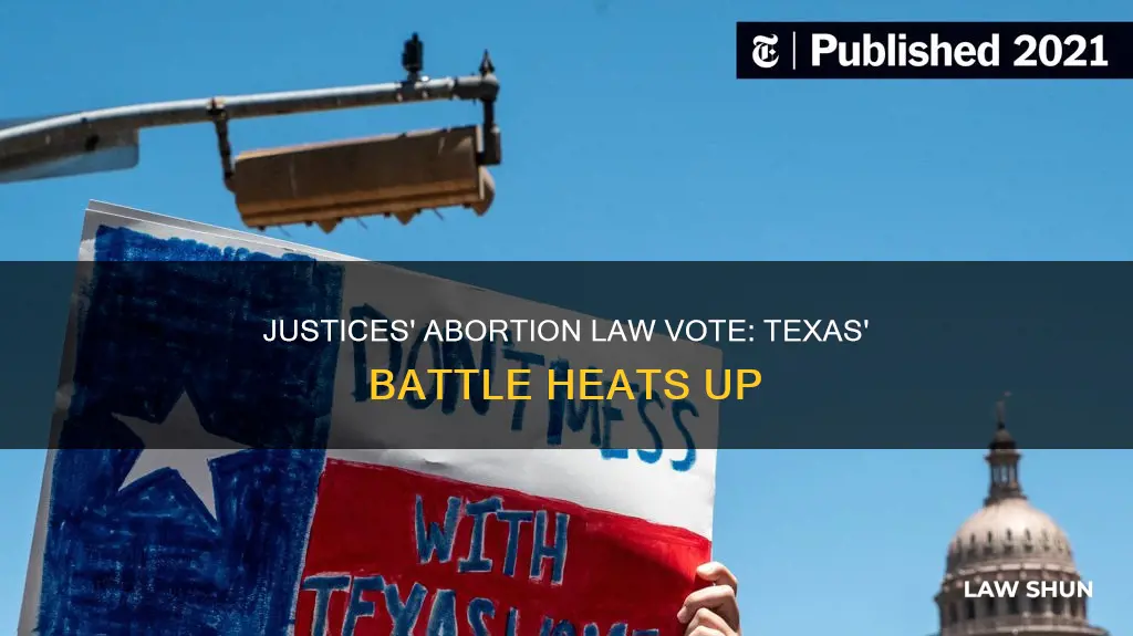 how did the justices vote on the texas abortion law