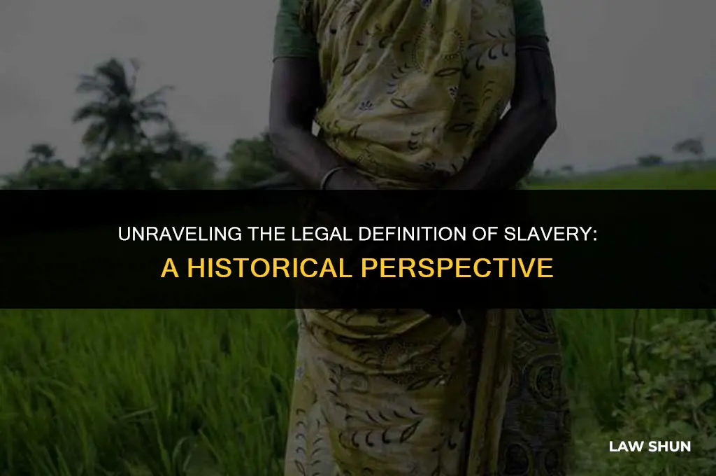 how did the law define slaves