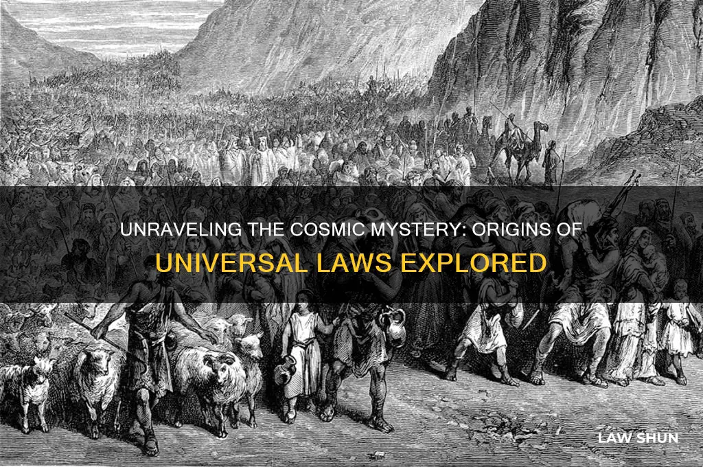 how did the laws of the universe come about